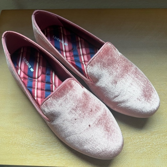 Birdies Shoes - Birdies Blush Velvet Women's Loafers
